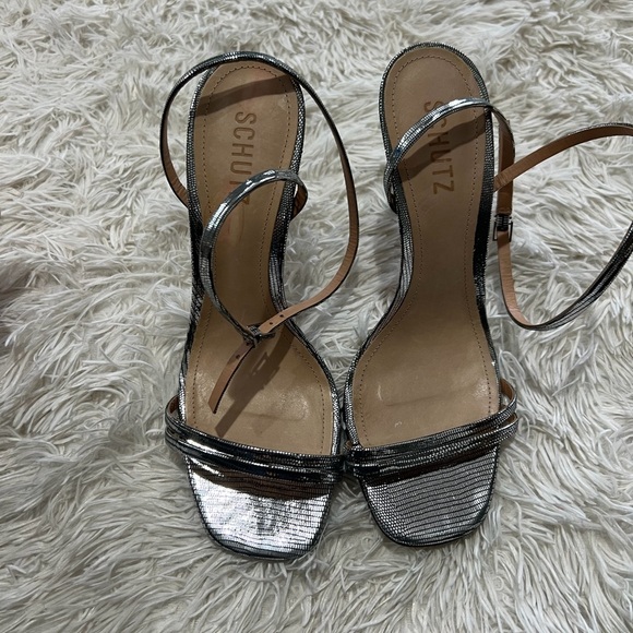 Schutz Altina Sandals - Size 8 - silver color - Picture 3 of 10
